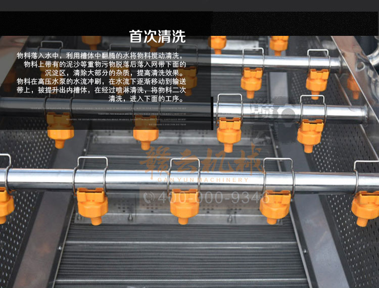 事業(yè)單位部隊學校食堂的蔬菜清洗消毒用的氣泡清洗機(圖13)