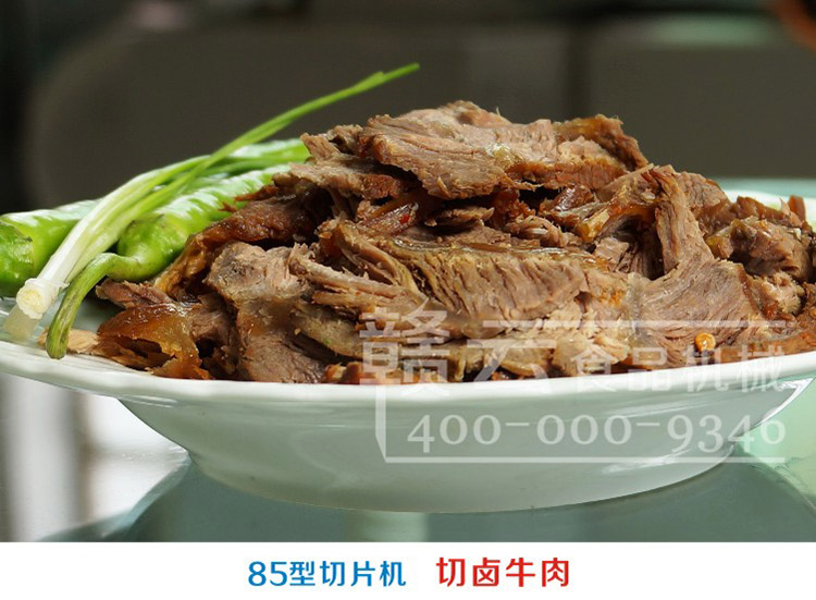 贛云牌商用85型肉片肉絲機(不銹鋼)，小豬肉店鹵肉店用切片機(圖8)
